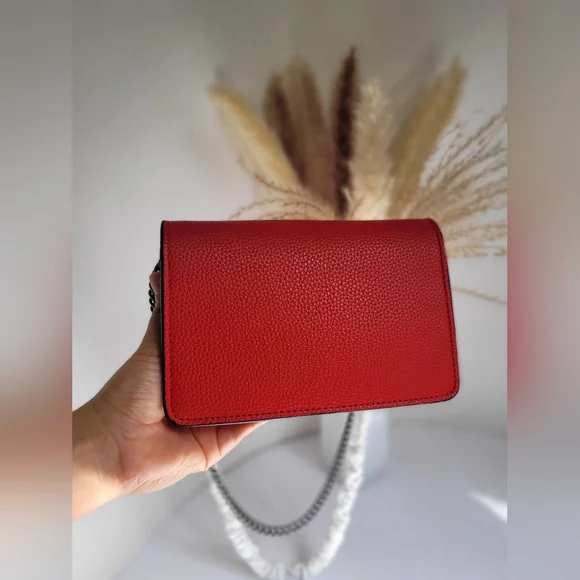 Red mini crossbody bag - Picture 4 of 17